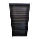 Ver imagem 1 de Estante Canaletada com Prateleira 100% Mdf Preto - Suprema Móveis