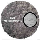 Ver imagem 3 de Tapete Redondo 2,00m Quarto Sala Escritório Pelo Macio.:Cinza Escuro