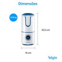 Ver imagem 6 de Umidificador de Ar Ultrassônico Inteligente Bivolt com Medidor de Temperatura e Umidade 2,5l Elgin