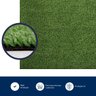 Grama Sintética 10mm Decorativa Proteção Uv Rolo 2m X 25m Kapazi - 4