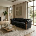 Ver imagem 6 de Sofá Living Capitone 2 Lugares Milano 188 cm Pes Madeira Courino Tcs 724 Moll