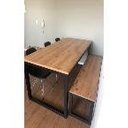 Ver imagem 2 de Mesa Estilo/Modelo Industrial com 1 banco (1,60 x 0,80)