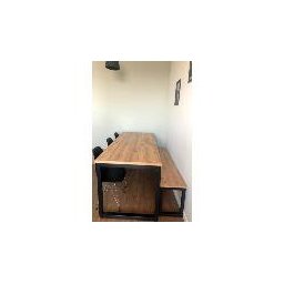Mesa Estilo/Modelo Industrial com 1 banco (1,60 x 0,80) - 3