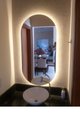 Ver imagem 1 de Espelho Oval com Luz de Led Branco Quente 90x70