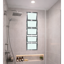 Ver imagem 1 de Vitro Basculante 100x40 Alumínio Brilhante Vidro Liso