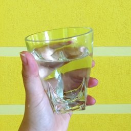 Conjunto com 3 copos 250 ml Jogo de copos de Vidros Transparente Peça design Geométrico - 2 Conjunto com 3 copos 250 ml Jogo de copos de Vidros Transparente Peça design Geométrico - 2