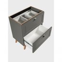 Ver imagem 2 de Gabinete para Banheiro Milano Retrô 3 Gavetas MDF 60cm On Móveis