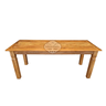 Conjunto Mesa Rústica 160x80cm Com 6 Cadeiras em Madeira de Demolição Sudeste Rústico - 6