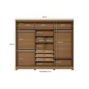Ver imagem 4 de Guarda Roupa 6 Portas 3g Pés CB03T580 Kappesberg Canel