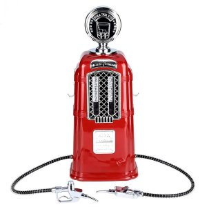 Dispenser de Bebidas Bomba de Gasolina Retrô Decoração Vintage - Vermelho
