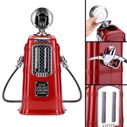 Dispenser de Bebidas Bomba de Gasolina Retrô Decoração Vintage - Vermelho - 5