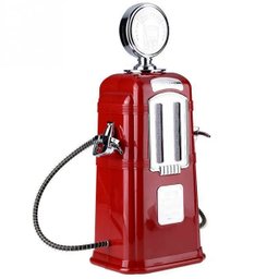 Dispenser de Bebidas Bomba de Gasolina Retrô Decoração Vintage - Vermelho - 3