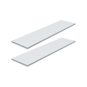 Ver imagem 2 de Kit 2 Prateleira Branca 80X20 + Suporte Flutuante Mdf  Organizadora Decoração Cozinha Banheiro Sala