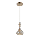 Ver imagem 5 de Pendente Lae Dourado e Champagne (d)15cm (a)29cm 1x5w 3000k - Kb003