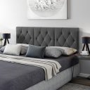 Ver imagem 1 de Cabeceira Suspensa Marca Bigsono Vitoria Grafite Casal 1.40 X 0,55 X 0,05