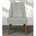Ver imagem 2 de Kit 4 Cadeiras de Jantar Paris Suede Cinza Claro - Meular Decor