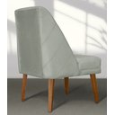 Ver imagem 4 de Kit 4 Cadeiras de Jantar Paris Suede Cinza Claro - Meular Decor