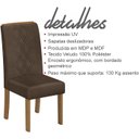 Ver imagem 2 de Kit 2 Cadeiras De Jantar 31073 Freijo Veludo Moca DJ Moveis
