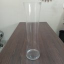 Ver imagem 5 de Vaso Charlise Decorativo Cachepô Enfeite 60x17x17cm Vidro Transparente
