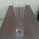 Ver imagem 4 de Vaso Charlise Decorativo Cachepô Enfeite 60x17x17cm Vidro Transparente