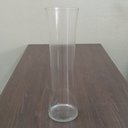 Ver imagem 2 de Vaso Charlise Decorativo Cachepô Enfeite 60x17x17cm Vidro Transparente