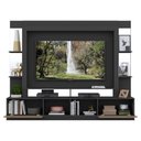 Ver imagem 5 de Estante com Suporte Tv 65" Prateleiras C/ Espelho Oslo Multimóveis V3385