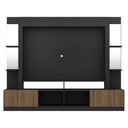 Ver imagem 6 de Estante com Suporte Tv 65" Prateleiras C/ Espelho Oslo Multimóveis V3385