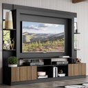 Ver imagem 2 de Estante com Suporte Tv 65" Prateleiras C/ Espelho Oslo Multimóveis V3385