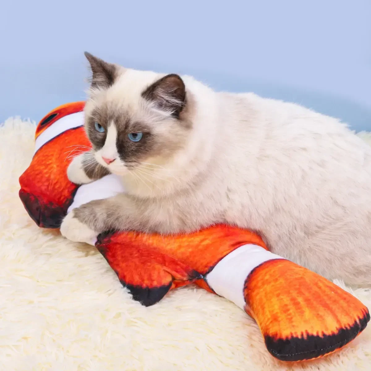 Brinquedo para Gatos 30cm Snel Pets Animal: Peixe Palhaço - 3