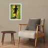 Quadro Arte Criança Jogando Futebol 45x34cm - com Vidro:moldura Branca - 2