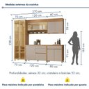 Ver imagem 3 de Cozinha 5 Peças 8 Portas 100% MDF Mista