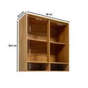 Ver imagem 4 de Armário Aéreo Cozinha 80 cm Trebbiano 2 Portas 1 Prateleira 100% MDF Amêndoa - Rio Doce