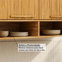 Ver imagem 6 de Armário Aéreo Cozinha 80 cm Trebbiano 2 Portas 1 Prateleira 100% MDF Amêndoa - Rio Doce
