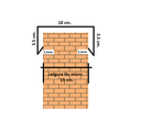 Ver imagem 2 de Kit de 12m de Rufo de Muro Corte 28