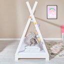 Ver imagem 2 de Cama Montessoriana Madeira Cabana com Estrado Elin Branco Idimex