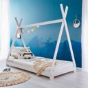 Ver imagem 1 de Cama Montessoriana Madeira Cabana com Estrado Elin Branco Idimex