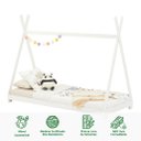 Ver imagem 3 de Cama Montessoriana Madeira Cabana com Estrado Elin Branco Idimex