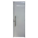 Ver imagem 1 de Porta Lambril Ripado de Aluminio Branco com Puxador Linha 25 - 210x80 Esquerda