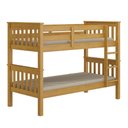 Ver imagem 3 de Beliche com Escada Madeira Maciça 730LA para Quarto Solteiro Rústico Caramelo Acetinado Piratini