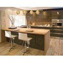 Ver imagem 3 de Plafon Jabuticaba Champanhe P/ Sala de Estar Mesa Bancada Quarto Arevo Iluminação VIDRO ÂMBAR