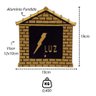 Visor Leitura Luz Colonial Ouro Alumínio Fundido 19x19cm - 2