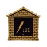Visor Leitura Luz Colonial Ouro Alumínio Fundido 19x19cm - 1