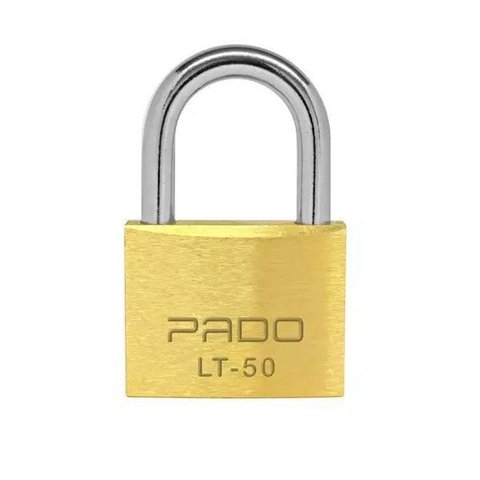 Cadeado Pado Dourado com 2 Chaves Lt-50mm