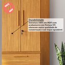 Ver imagem 7 de Armário Multiuso Blanc 2 Portas 1 Gaveta 100% MDF Canela - Rio Doce