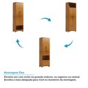Ver imagem 5 de Armário Multiuso Blanc 2 Portas 1 Gaveta 100% MDF Canela - Rio Doce
