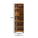 Ver imagem 4 de Armário Multiuso Blanc 2 Portas 1 Gaveta 100% MDF Canela - Rio Doce