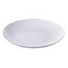 Prato Raso Refeição 25cm Cozy Avulso Plástico Redondo Branco Almoço Jantar Coza - 1