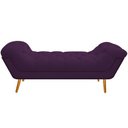 Ver imagem 5 de Kit Cabeceira 195 cm Suede + Calçadeira Madrid Roxo