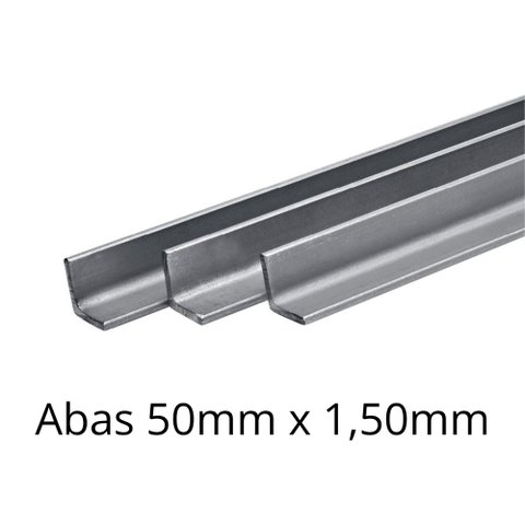 Cantoneira Inox - 50mm X 50mm X 1,50mm - Polido - 155 Cm