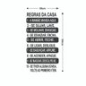 Adesivo de Parede Decorativo Frase Regras da Casa Numeradas - 2